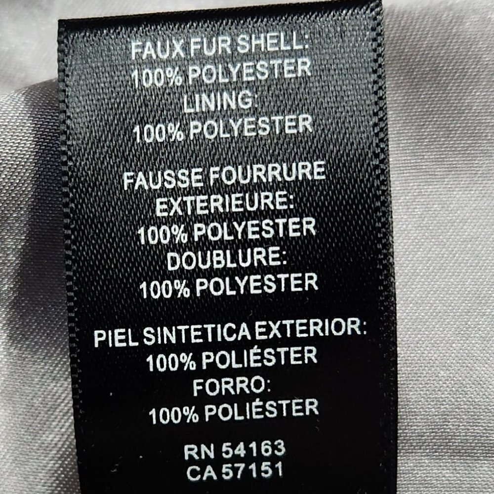 Kenneth Cole Grooved Faux Fur Belted Coat - Picture 6 of 7